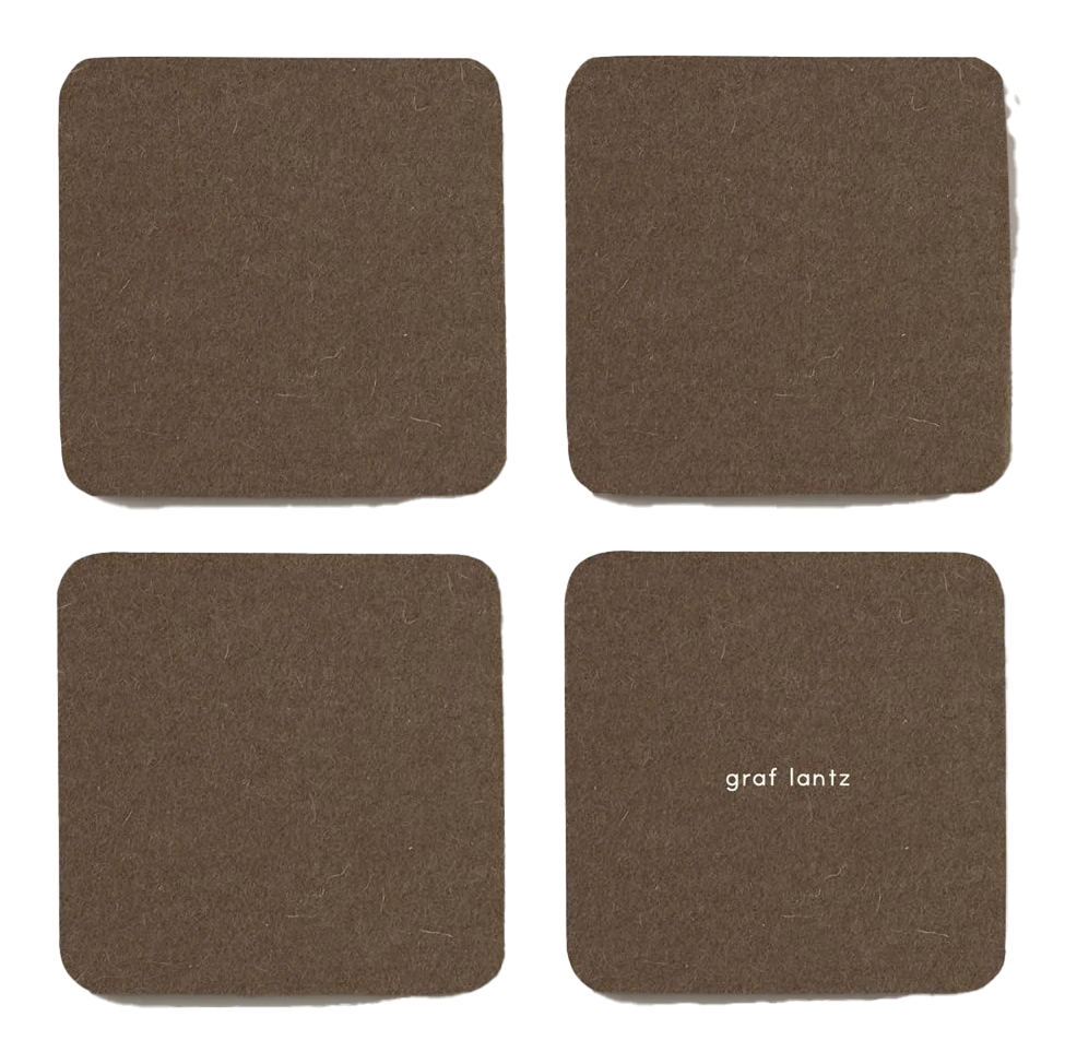 Graf Lantz Bierfilzl Square Felt Coaster – Cumin – 4pk