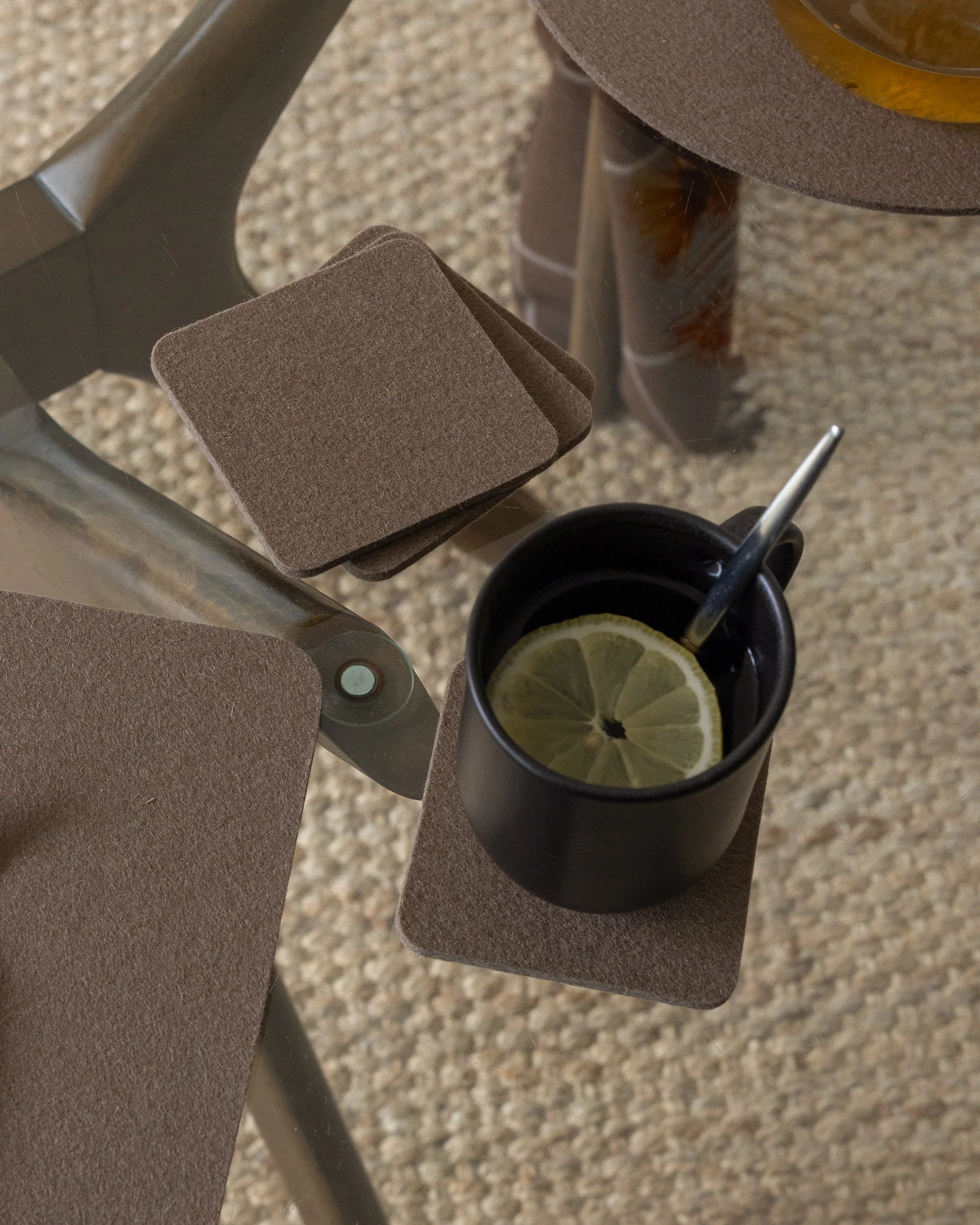 Graf Lantz Bierfilzl Square Felt Coaster – Cumin – 4pk