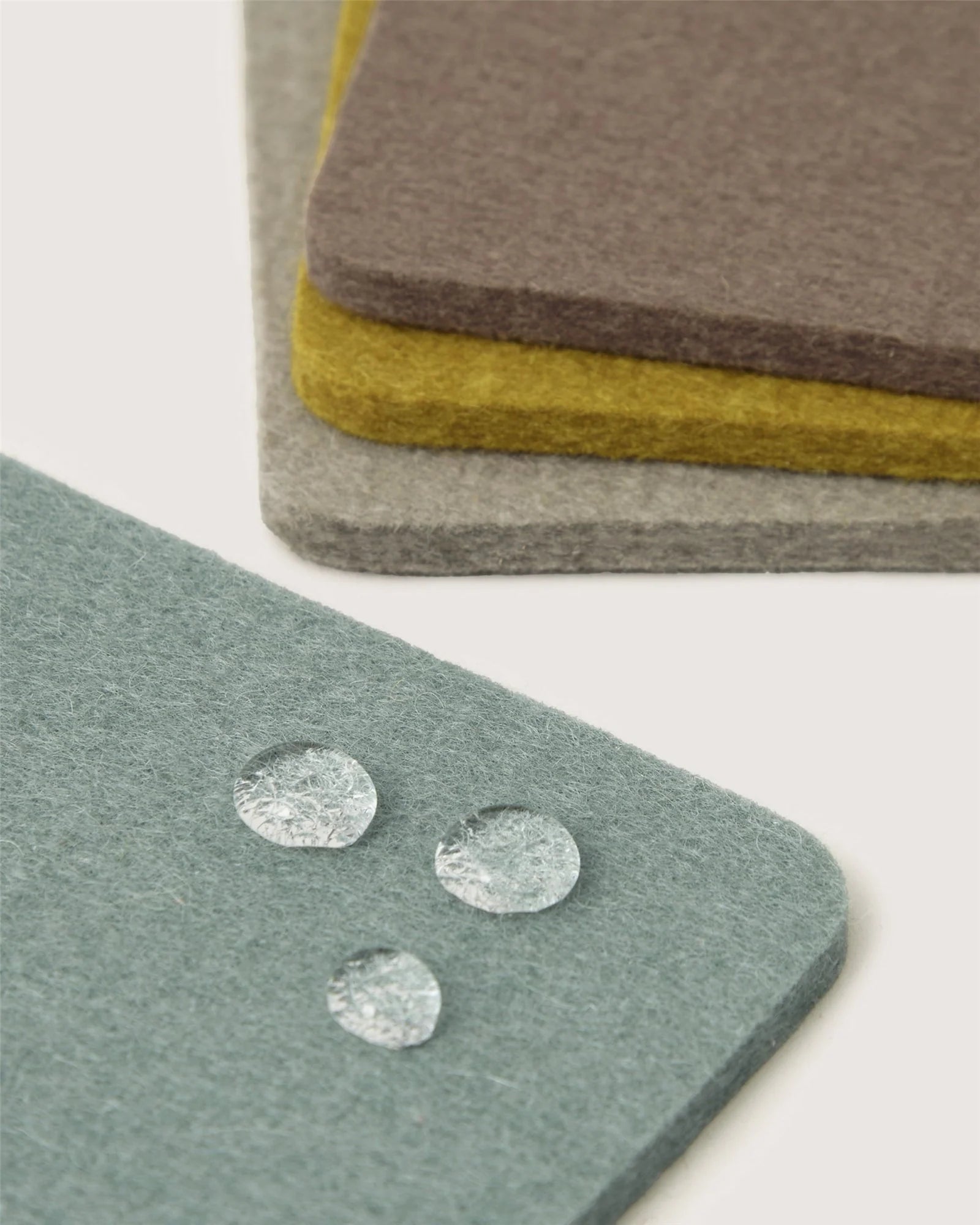 Graf Lantz Bierfilzl Square Felt Coaster – London Fog – 4pk