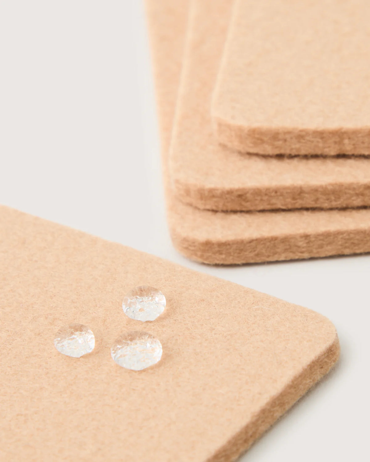 Graf Lantz Bierfilzl Square Felt Coaster – Latte – 4pk