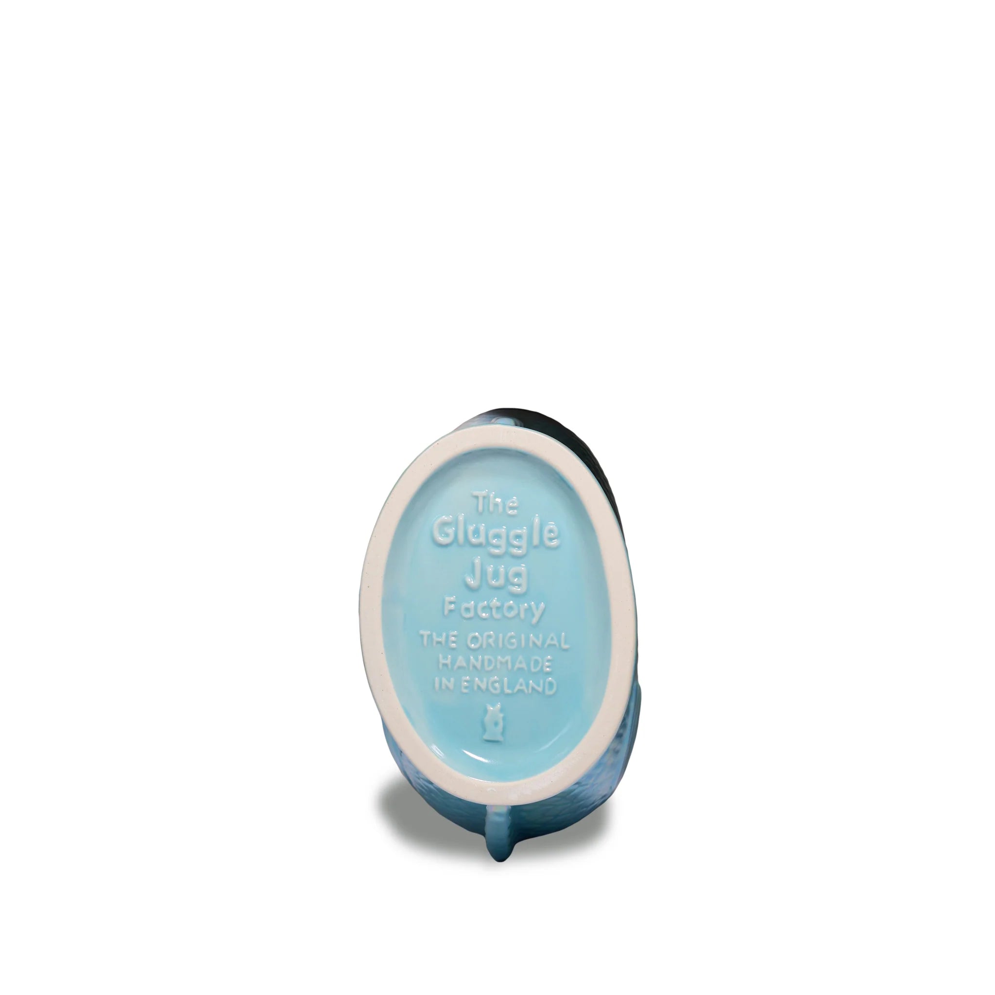 Jarra Gluggle en forma de pez XL – Azul verdoso – 28 cm x 18 cm