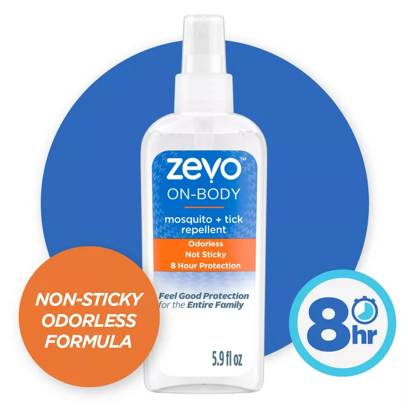 Zevo On-Body Mosquito and Tick Repellent Pump Spray – 5.9oz