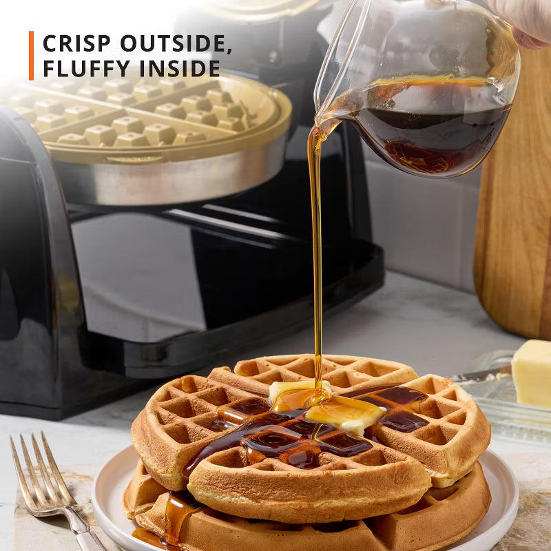 Krups Stainless Steel 180° Flip Rotating Belgian Waffle Maker