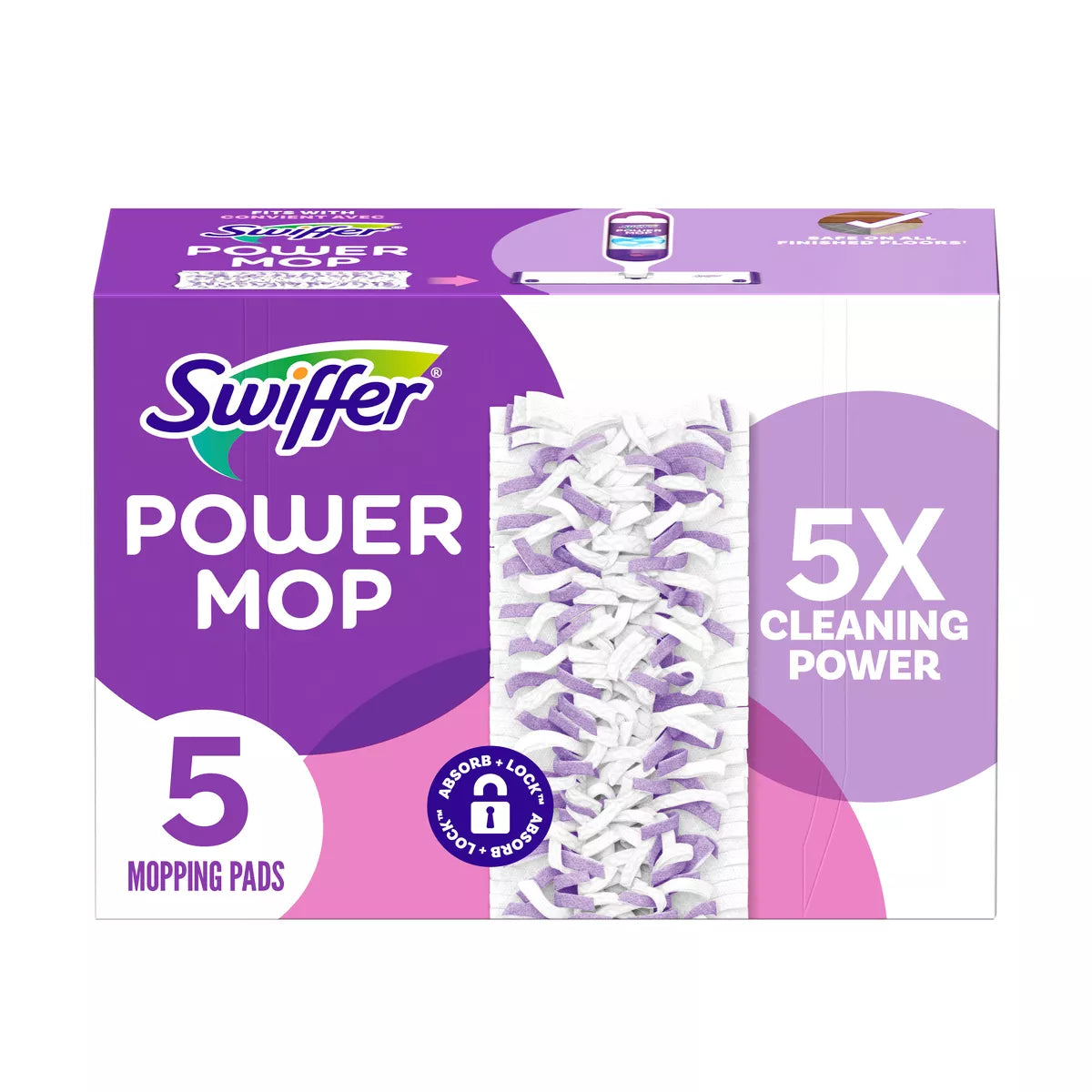 Swiffer Power Mop Refills – Pack of 5