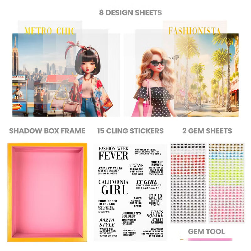 Fashion Angels Luxe Life Cover Girls Shadow Box Kit