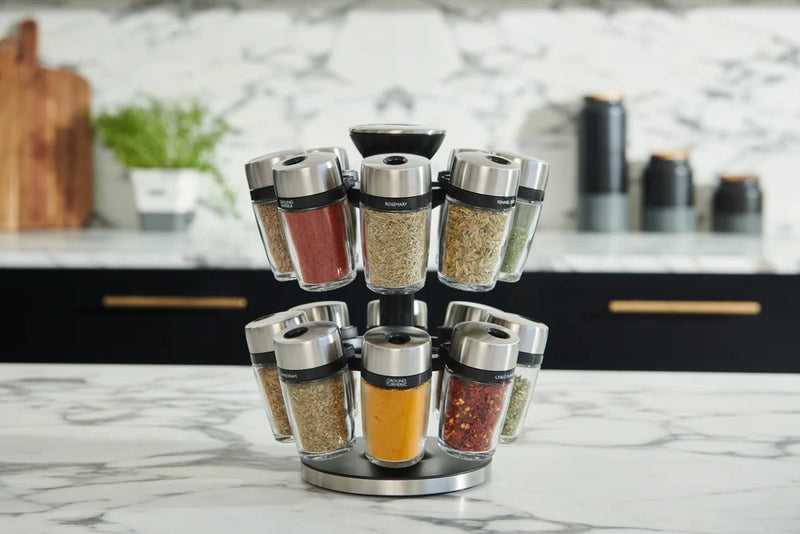 Glass Spice Jars 24-Piece Set w/ Lids & Labels Only $19.99 Shipped on   (Reg. $40)
