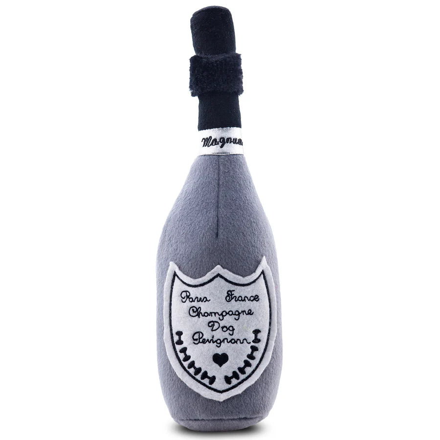 Haute Diggity Dog Designer Inspired Plush Dog Toy – Dog Perignonn Champagne