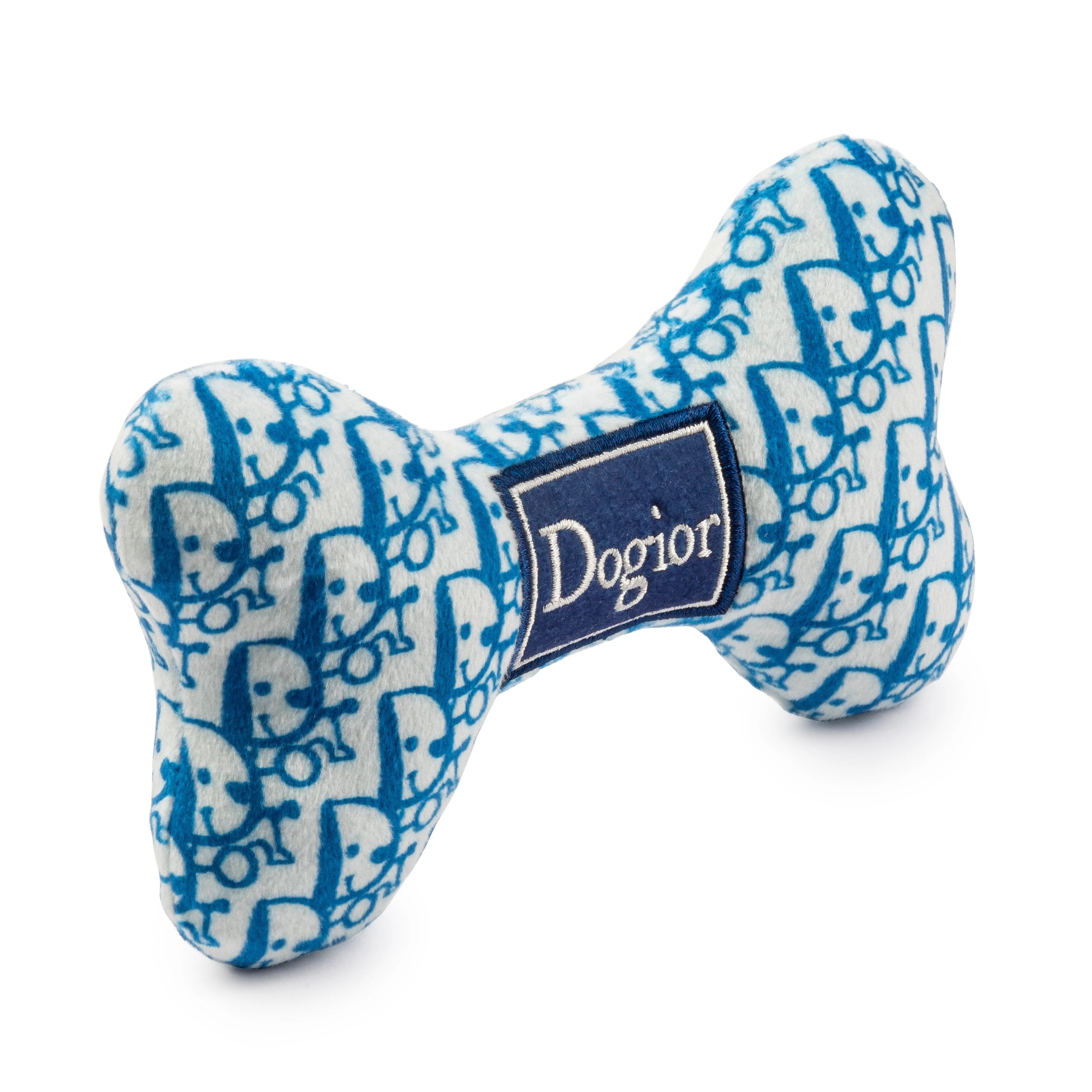 Designer Inspired Plush Dog Toy – Dogior Bone