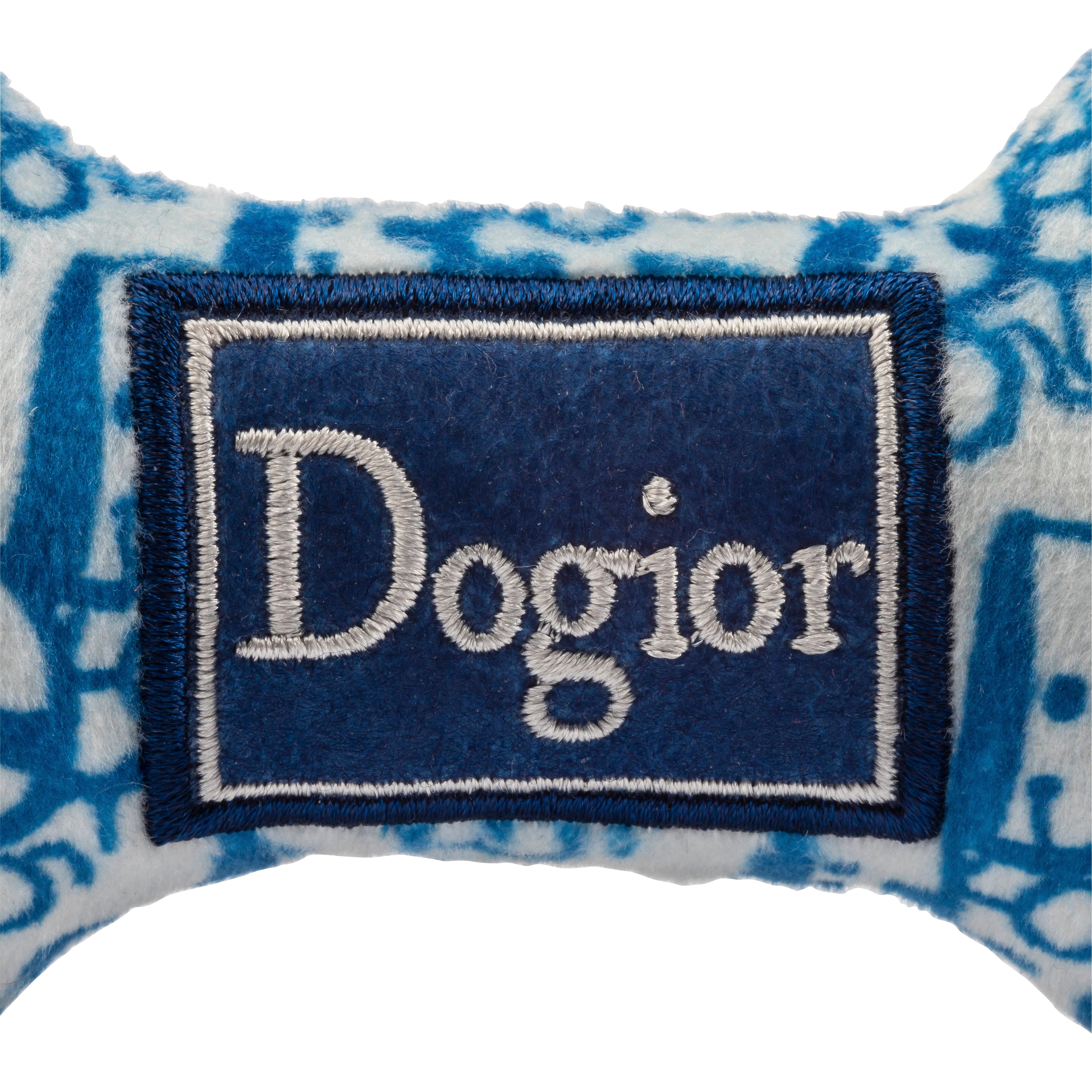 Designer Inspired Plush Dog Toy – Dogior Bone