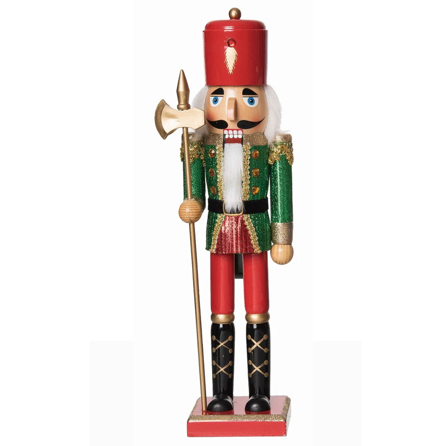 Natural Wood Glitz & Glam Nutcracker Figurines – Assorted – Sold Individually