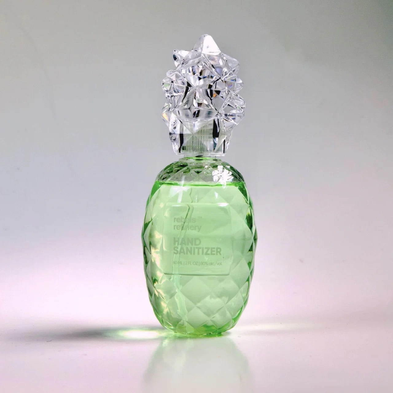 Pineapple Shaped Refillable Hand Sanitizer With Essential Oil – Lemongrass – 2oz