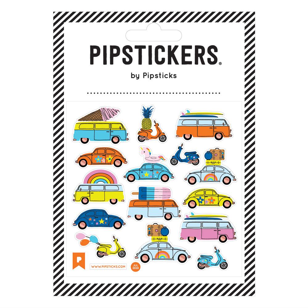 Pipstickers Stickers for Kids – Wanderlust Retro Vehicles