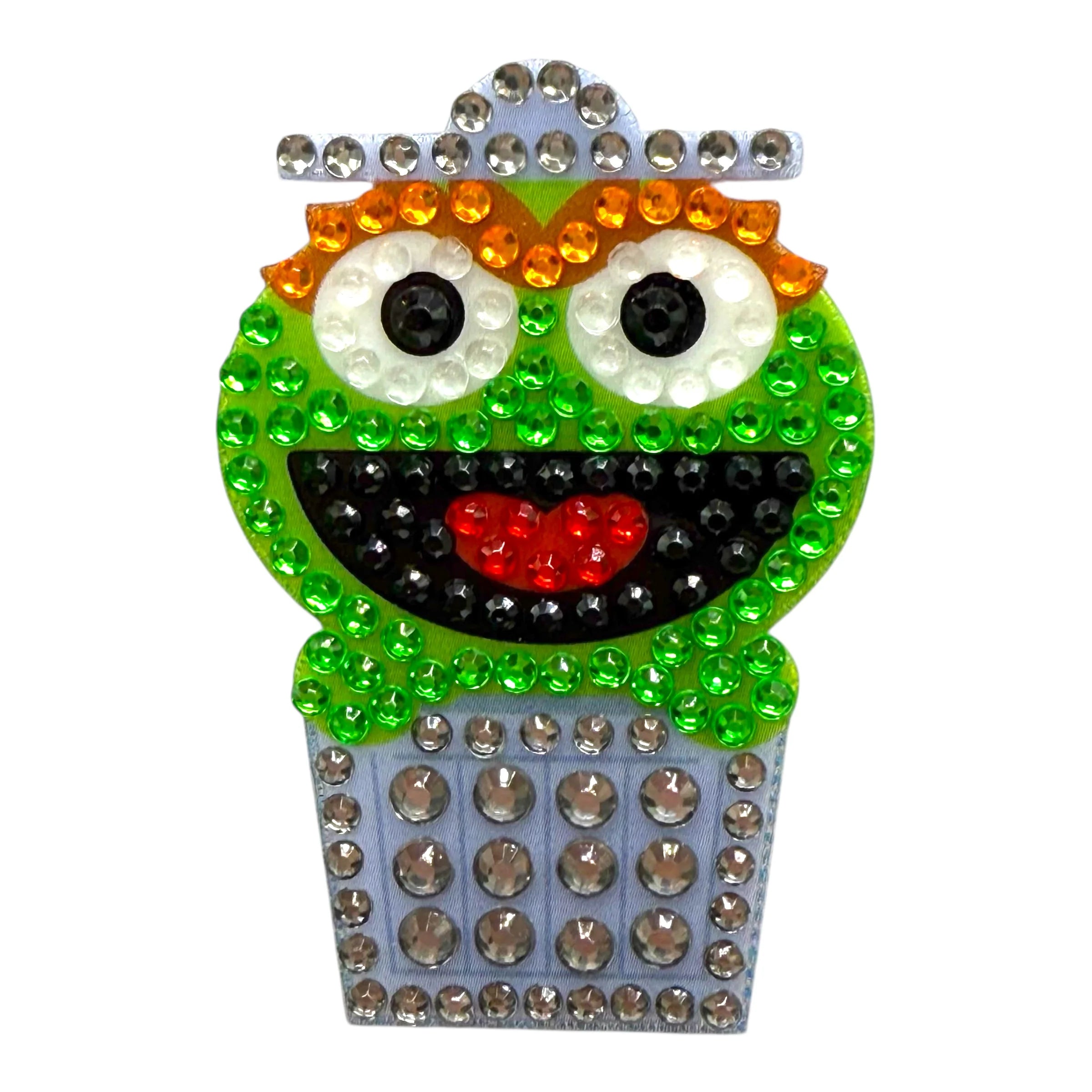 StickerBeans Sesame Street Collection – Oscar – Sparkle Sticker – 2"