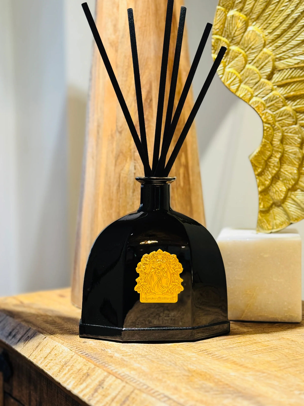 Khush Candle La Azhar Collection – Black Lacquer Diffuser – 10 oz