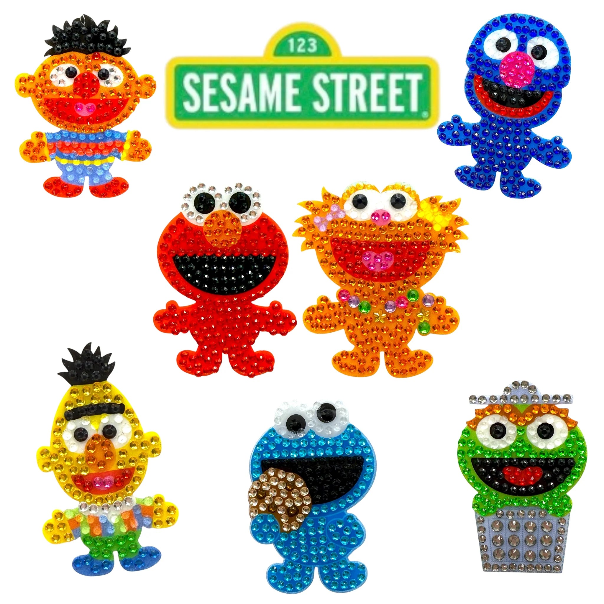 StickerBeans Sesame Street Collection – Elmo – Sparkle Sticker – 2"