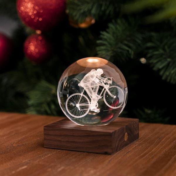 Gingko Designs Amber Crystal Paper Weight – Cyclist