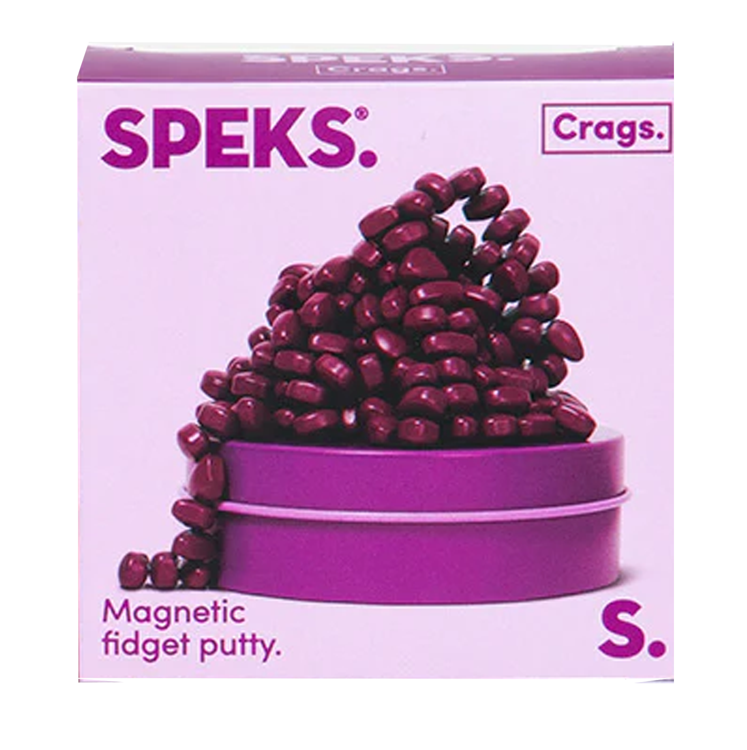 Speks – Mini Crags Magnetic Fidget Putty – Purple Tin – Iris