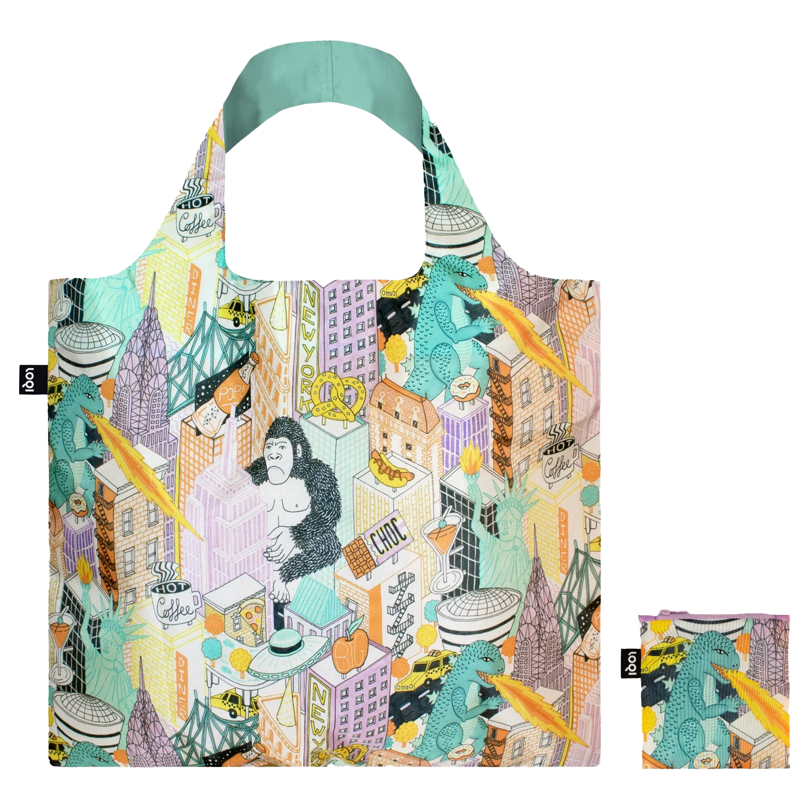 LOQI Recycled Reusable Tote Bag – Jacqueline Colley Pop Culture New York