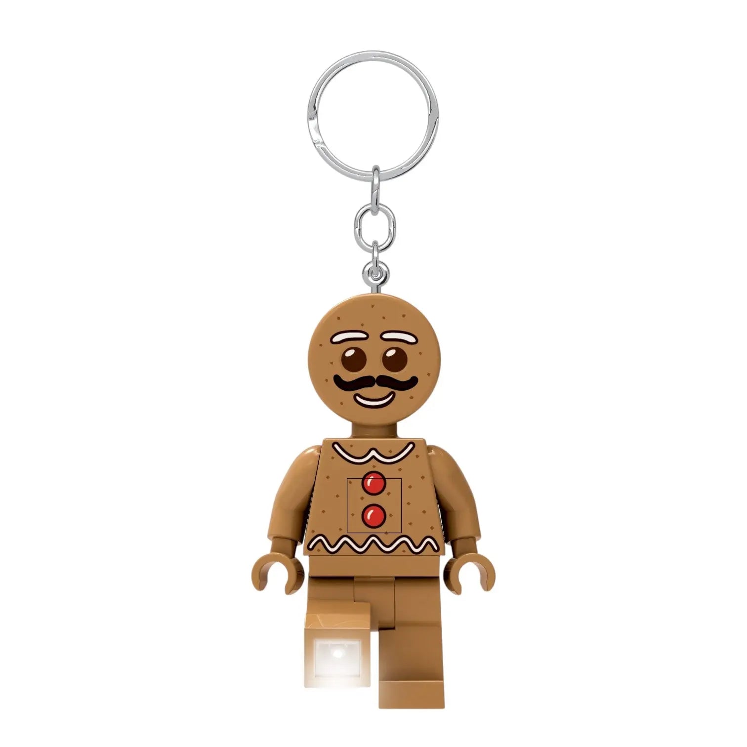 Llavero con luz de minifigura LEGO - Hombre de jengibre