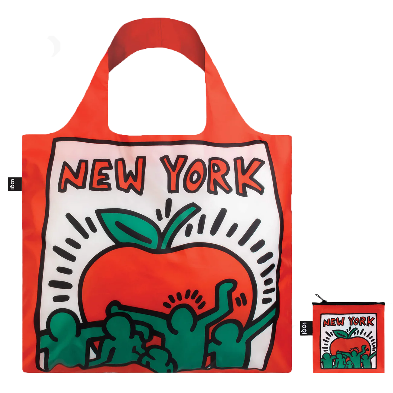 LOQI Recycled Reusable Tote Bag – Keith Haring New York