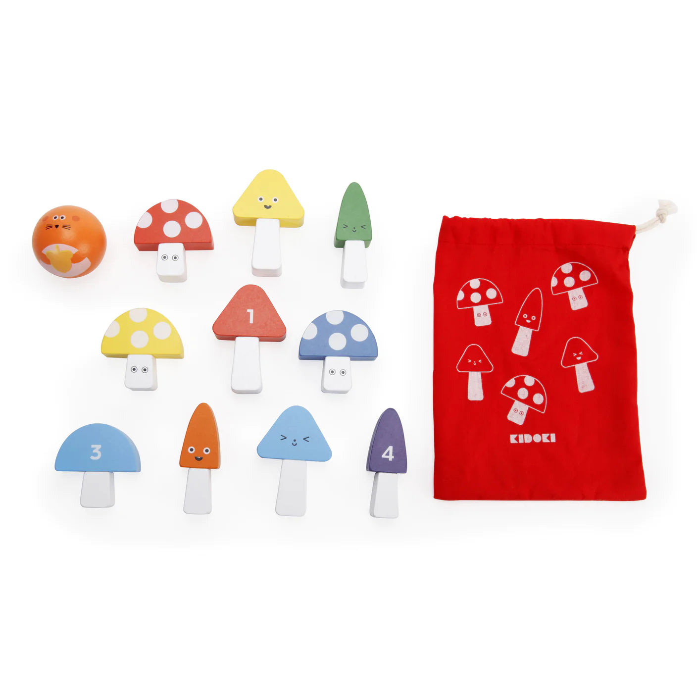 Kidoki Mini Mushroom Bowling Game For Kids