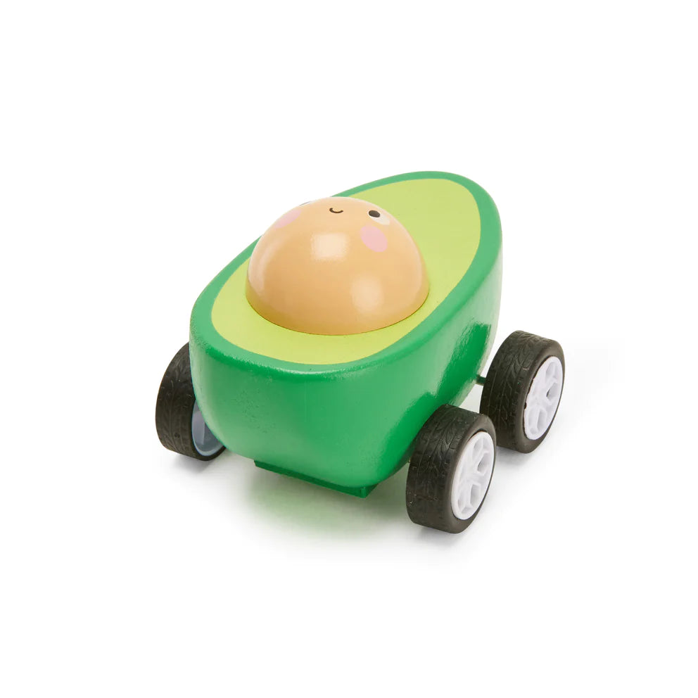 Kikkerland Fruit-Fun Pullback Cars – Assorted Styles – SOLD INDIVIDUALLY