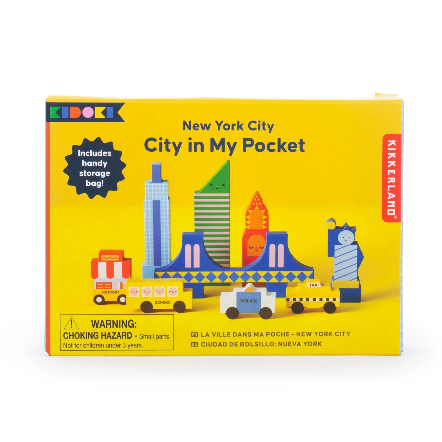 Kikkerland NYC City In My Pocket – Mini Wooden Blocks