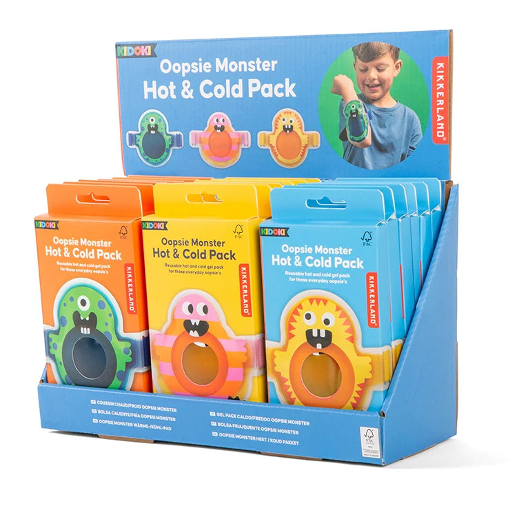 Kidoki Oopsie Monster Hot & Cold Pack – Assorted Colors – Each Sold Separately