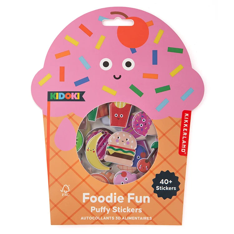 Kidoki Fun Puffy Stickers – Foodie