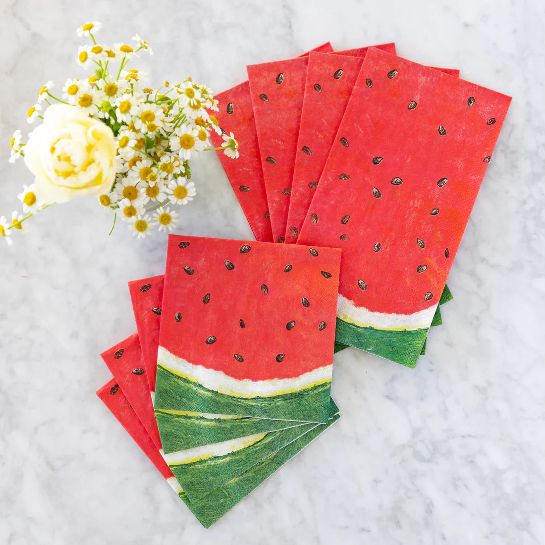 Hester & Cook Guest Towel – Watermelon - 16pk