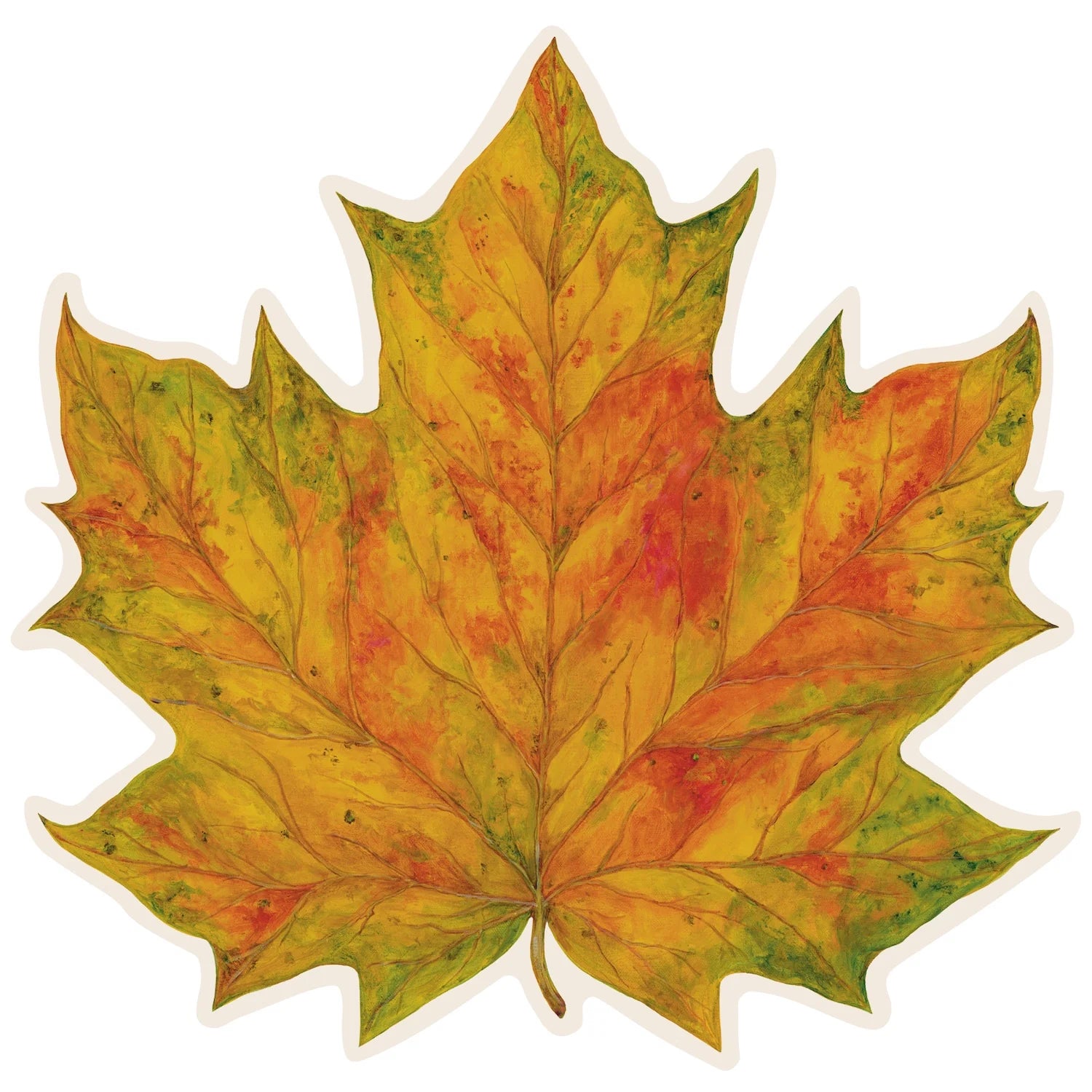 Hester & Cook Die-Cut Paper Placemats – Fall Leaf – Pack of 12