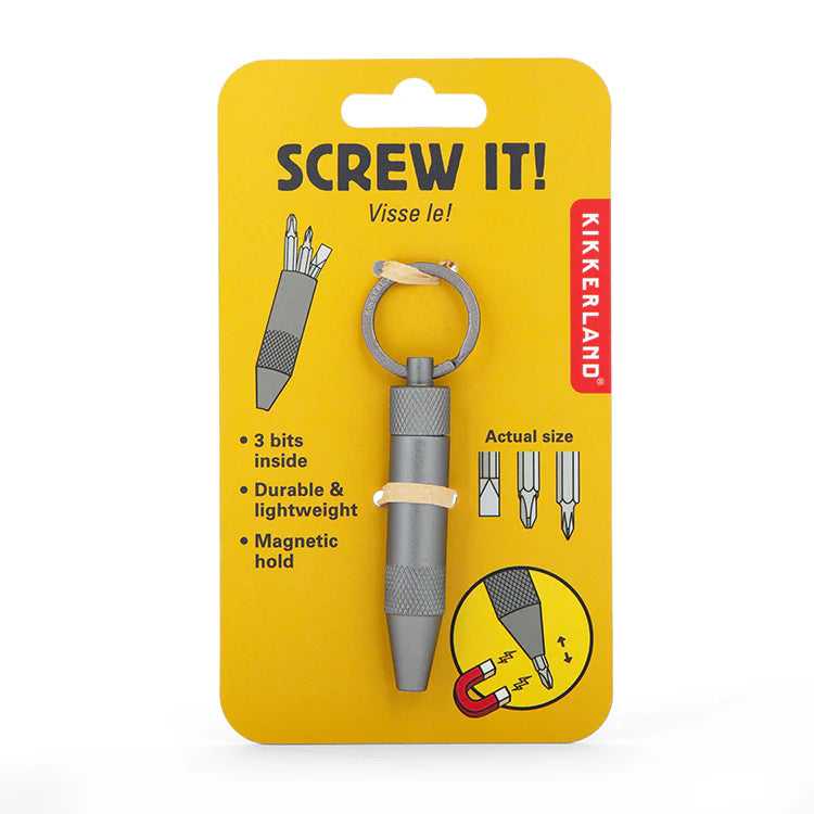 Kikkerland Screw It! Screwdriver Key Ring
