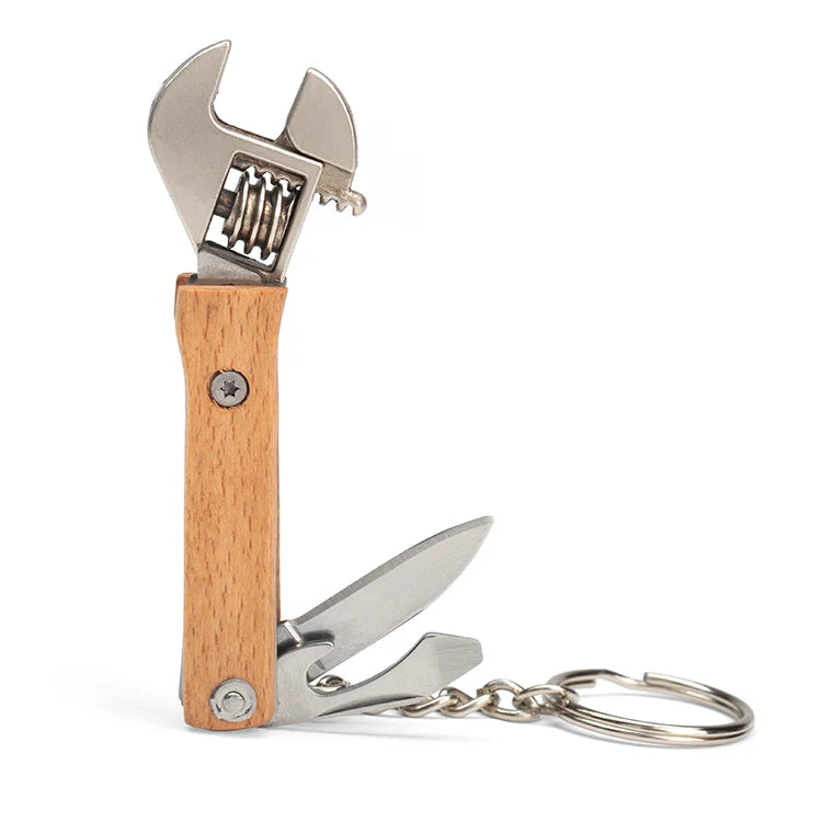 Kikkerland Wood Mini Wrench Tool
