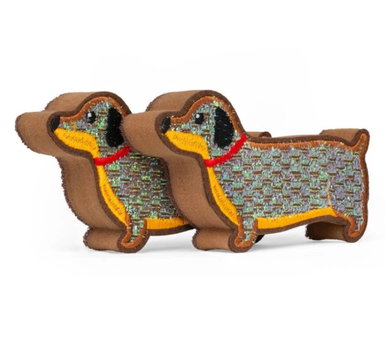 Kikkerland Dachshund Scrub Sponges – Set of 2