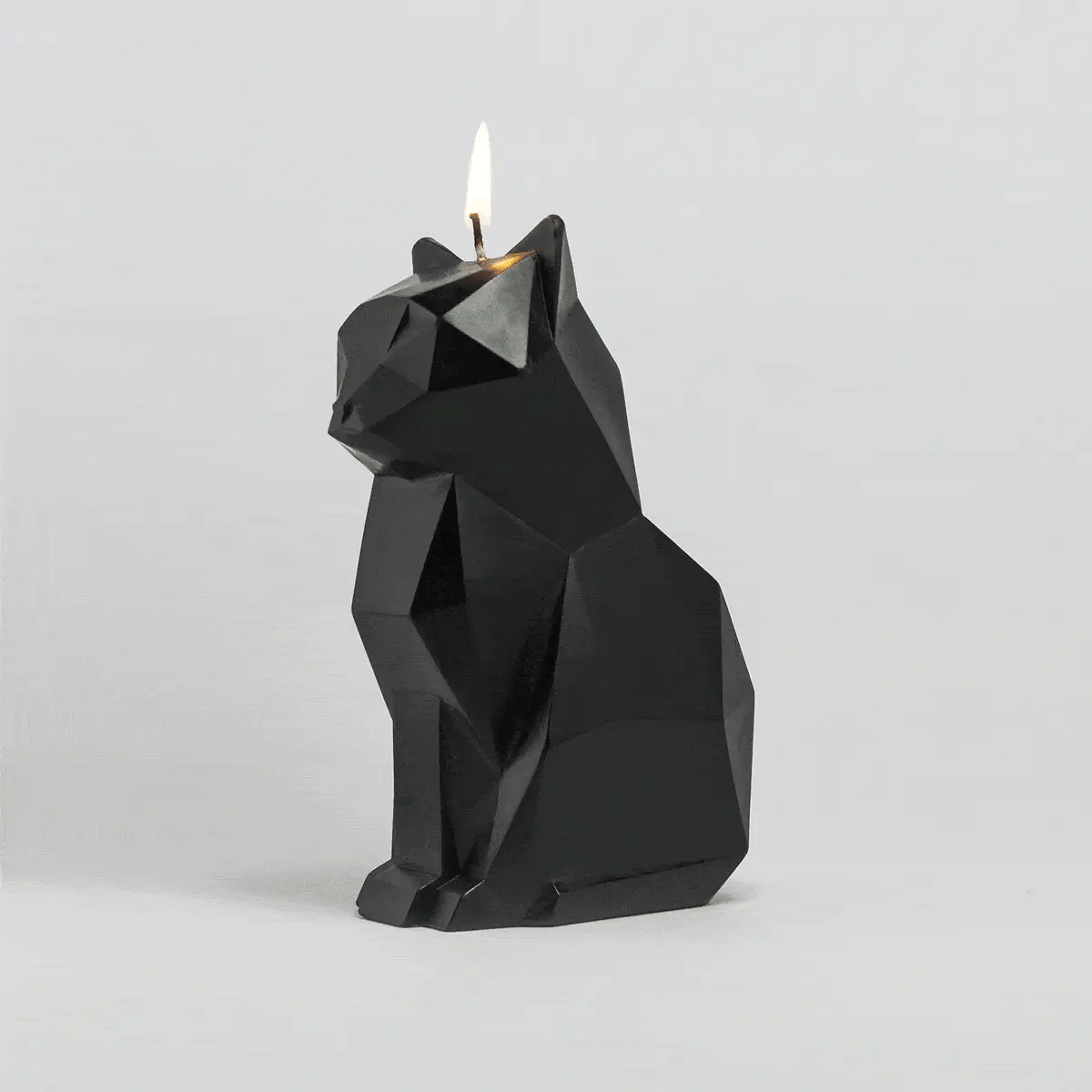 Pyropet Kisa Black Cat Candle With Hidden Skeleton Inside