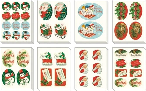 Cavallini & Co. Christmas Tin Of Stickers –With Over 100 Stickers