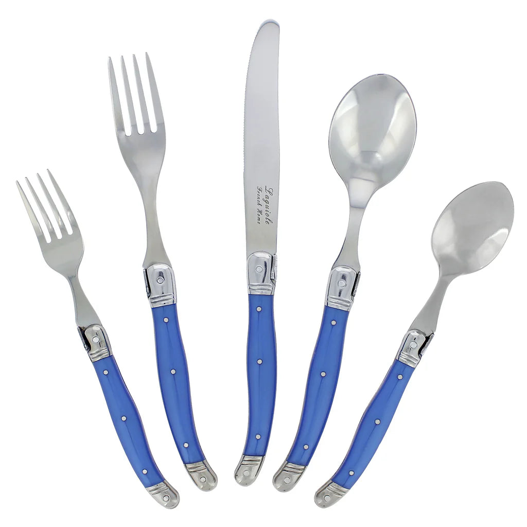 Laguiole 20-Piece French Flatware Set – 20 Piece - Service for 4 – French Blue