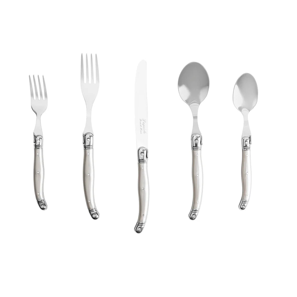 Laguiole French Flatware Set – 20 Piece - Service for 4 – Pewter