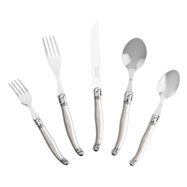 Laguiole French Flatware Set – 20 Piece - Service for 4 – Pewter