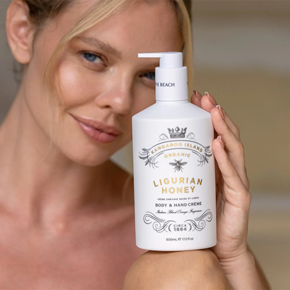 Maine Beach K.I. Ligurian Honey Body & Hand Cream – Blood Orange – 17 fl. oz