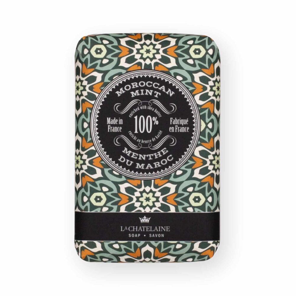La Chatelaine Luxury Soap Bar – Moroccan Mint – 8.8oz
