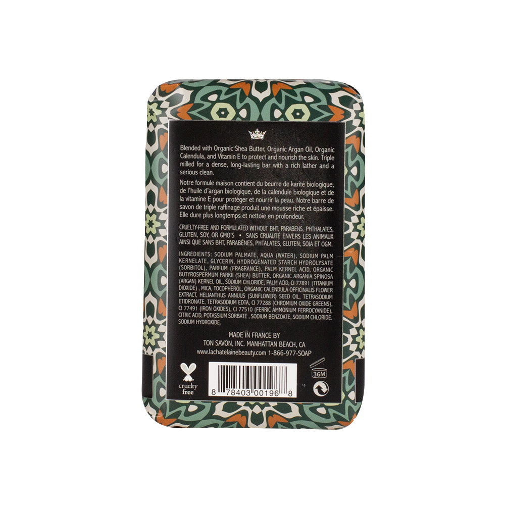La Chatelaine Luxury Soap Bar – Moroccan Mint – 8.8oz