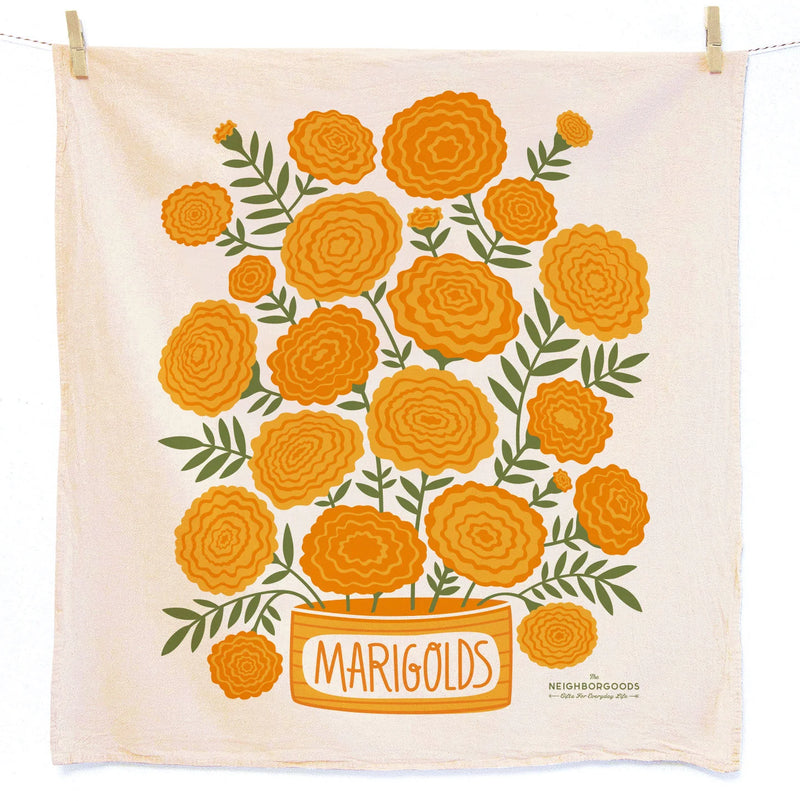 Dish Towel & Sponge Cloth Gift Set – Marigolds