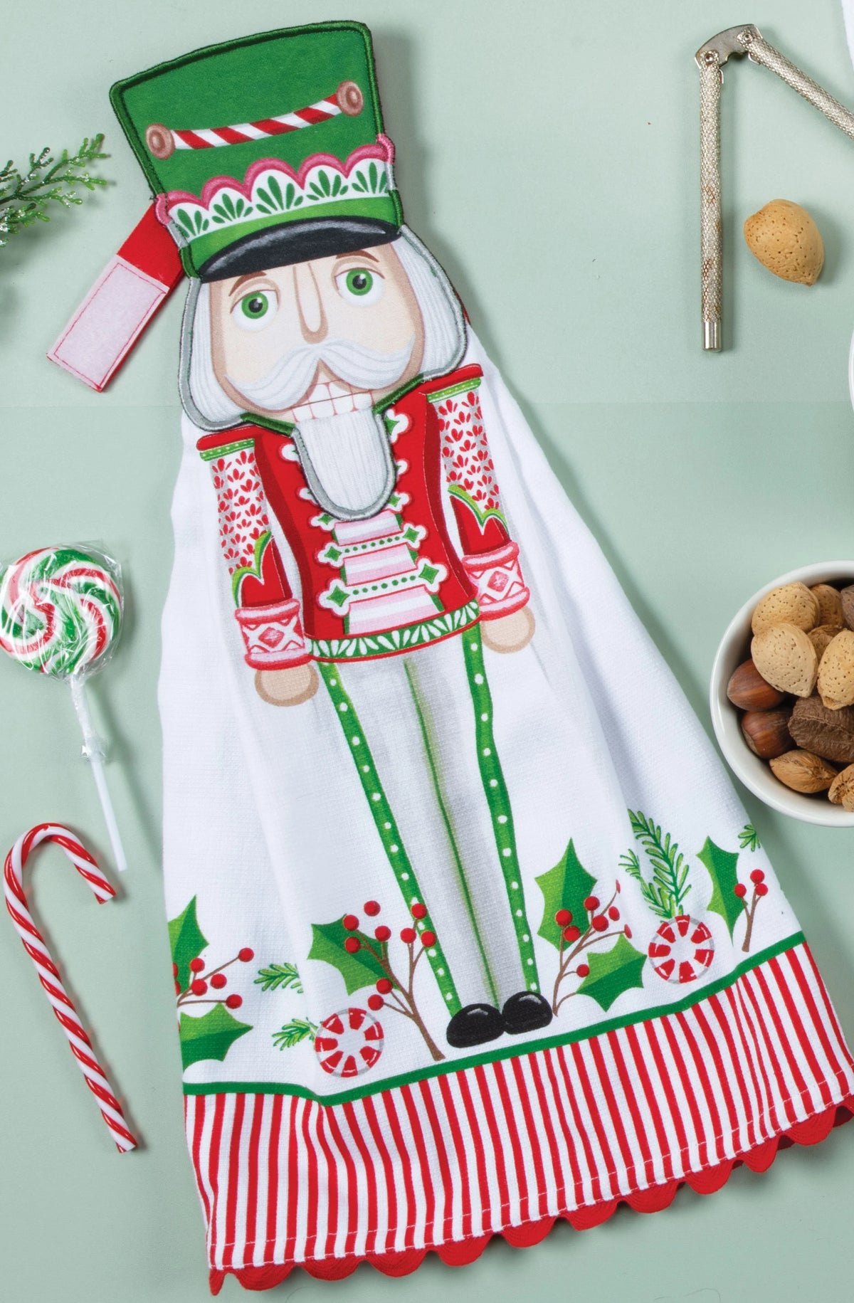 Kay Dee Designs Merry Nutcracker Hang Up Christmas Towel – 10" x 20"