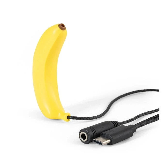 Kikkerland Plug & Play Mini Banana Karaoke Microphone