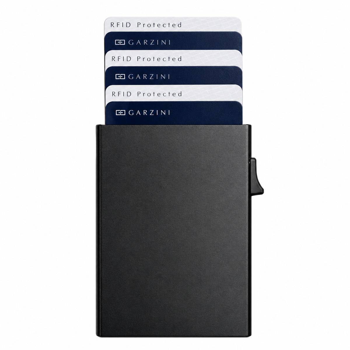 Garzini Metal Card Holder – 6 Cards – Black