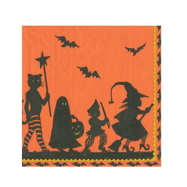 Caspari Halloween Parade Beverage Napkins - 20pk