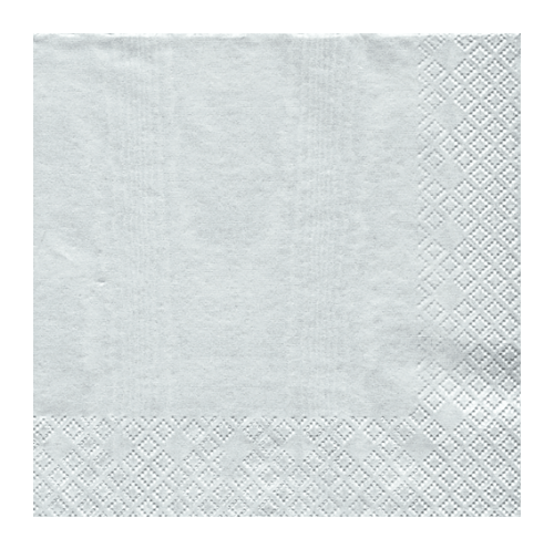 Caspari Moire Platinum Paper Cocktail Napkins - 20pk