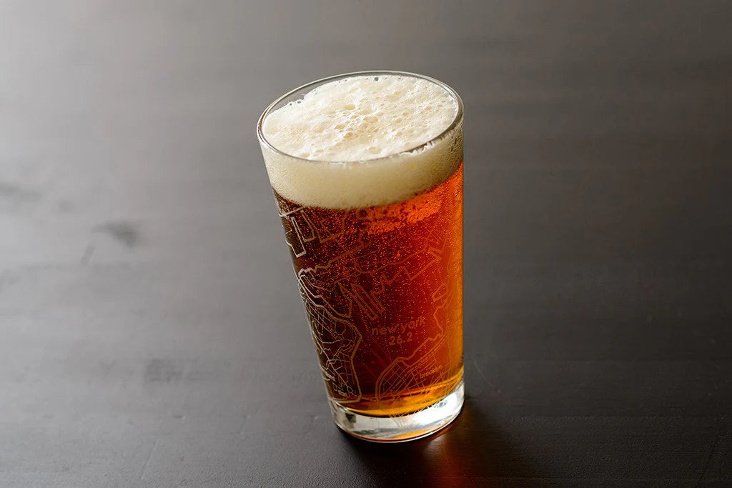 NYC Marathon – 26.2 - Marathon Map Pint Glass – 16oz