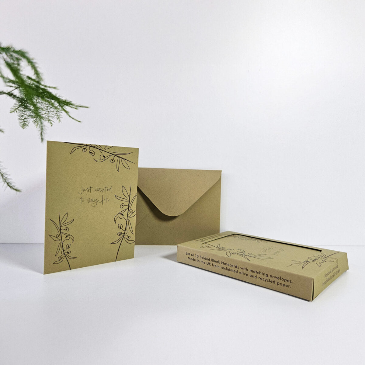 Notecards Made From Reclaimed Olives – Set of 10